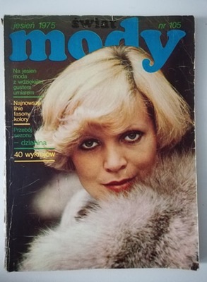 Świat mody jesień 1975 nr 105 wykroje