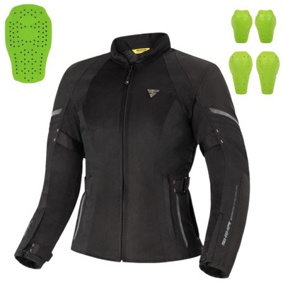 CHAQUETA MOTOCICLETA MESHOWA DAMSKA AL LATO SHIMA JET LADY BLK REGALO  