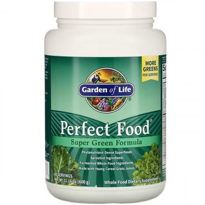 Garden of Life Perfect Food Super Zielona Formuła - Proszek - 600 gramów