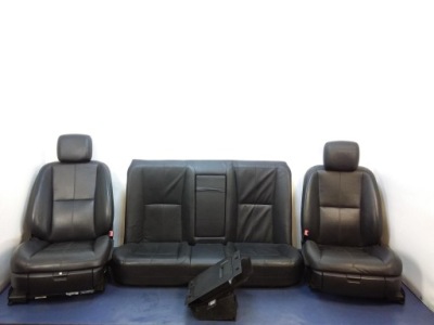 Mercedes s w221 сидіння заднє сидіння комплект шкіра фото №1
