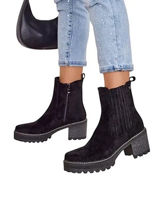 CZARNE BOTKI DAMSKIE SEGIAG 38