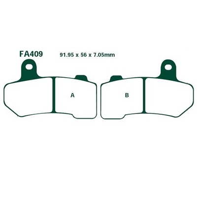 HAM.KLOCKI/MOTOCYKL/ HARLEY DAVIDSON PADS BRAKE EBC FA409V  