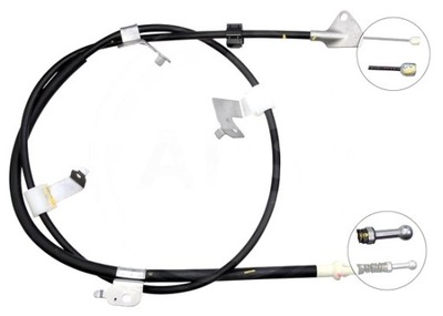 CABLE FRENOS DE MANO TOYOTA AURIS 07-12 LT  