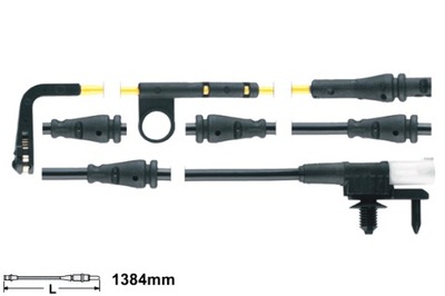 ATE ДАТЧИК ZUŻYCIA КОЛОДОК ТОРМОЗНЫХ 2 ШТУКИ. ПЕРЕД LAND ROVER