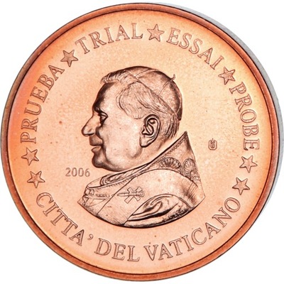 Moneta, Watykan, 5 Euro Cent, 2006, PRUEBA-TRIAL E