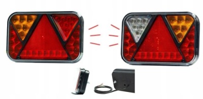 Набір лампи задні світло led lawet przyczep l+p заднього виду панель шланг фото №1