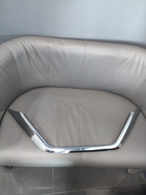 Хром решітка накладка решітка nissan leaf ii 6202a1900 фото №1