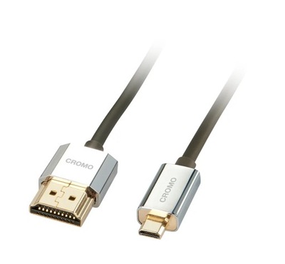 Lindy 41682 kabel HDMI 2 m HDMI Typu A (Standard) HDMI Typu D (Micro) Czarn