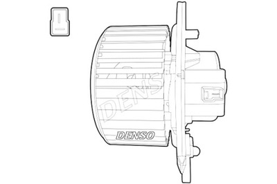 DENSO VENTILIATORIUS PŪSTUVO IVECO DAILY III DAILY IV 2.3D-3.0D 