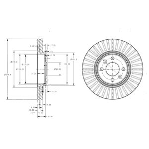 DISKAI STABDŽIŲ DELPHI BG3430 