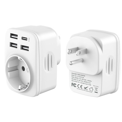 PRZEJŚCIÓWKA SIECIOWA ADAPTER GNIAZDKA USA EU