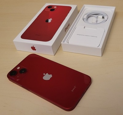 Apple iPhone 13 128gb Red IGŁA Komplet Jak Nowy OKAZJA !