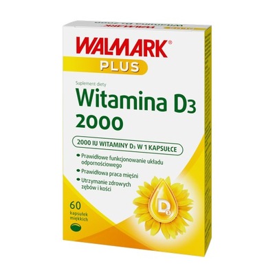 Walmark Vitamín D3 2000 - 60 kapsúl