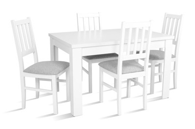 Zestaw krzeseł drewnianych i stół do KUCHNI