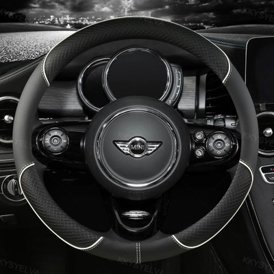 LEATHER PROTECTION STEERING WHEEL CAR FROM MIKROFIBRY FOR MINI COOPER R50 R55 R56  