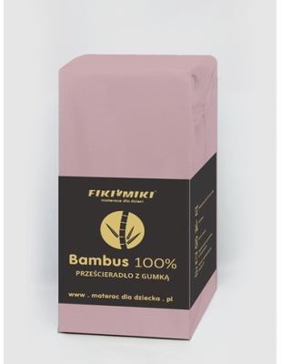 FIKI MIKI PRZEŚCIERADŁO BAMBUSOWE RÓŻOWE 35X75