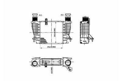 HART INTERCOOLER RADUADOR AIRE CLIO 1.5DCI 05-  