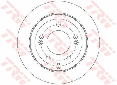 ГАЛЬМІВНІ ДИСКИ ГАЛЬМІВНІ ЗАД TRW DF7819