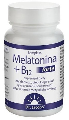 Dr. Jacob's Melatonina + B12 Forte 90 tabletek