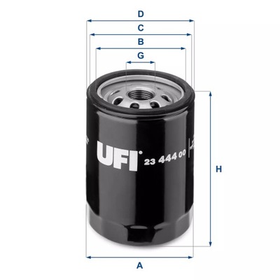 ФИЛЬТР МАСЛА UFI 23.444.00