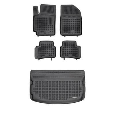 RUBBER SET MATS I MAT KIA RIO IV FROM 2020 HATCHBACK AFTER FACELIFT JEDN  