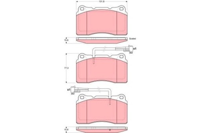 PADS BRAKE - SET GDB1603  