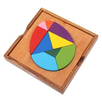 Łamigłówka dla dorosłych Puzzle z jajkiem Tangram Blo