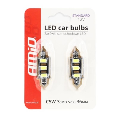 LEMPUTĖS LED STANDARD FESTOON C5W 3XSMD 5730 12V 36 