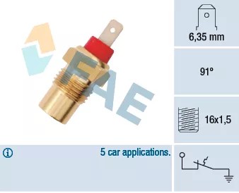 FAE 35101 SWITCH FAN RADIATOR KIA  