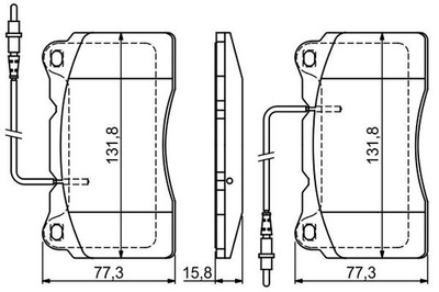 BOSCH 0 986 424 738 КОЛОДКИ ГАЛЬМІВНІ