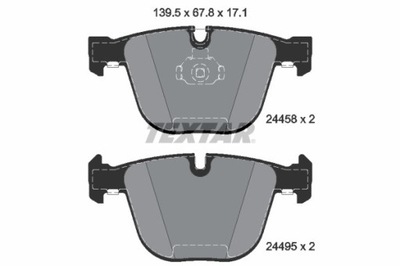 КОЛОДКИ ТОРМОЗНЫЕ BMW ПЕРЕД E70/E71 X5/X6 ВЕРСИЯ M 2445801