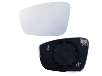 Skoda rapid 2012- вкладыш зеркало левый с подогревом фото №1