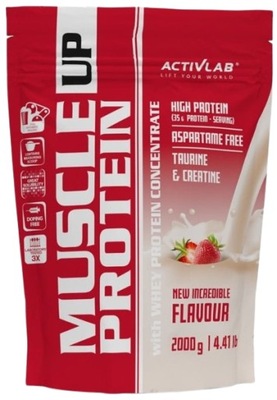 ACTIVLAB BIAŁKO NA MASĘ MUSCLE UP PROTEIN Kreatyna Tauryna truskawka 2000g