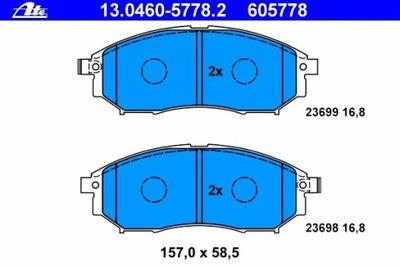 TRINKELĖS PRIEK. NISSAN MURANO, NAVARA 2005-, QASHQAI 