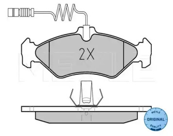 КОЛОДКИ ГАЛЬМІВНІ VOLKSWAGEN MERCEDES-BENZ MEYLE