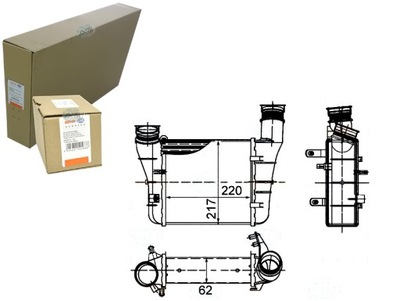 Інтеркулер радіатор повітря наддувний [be фото №1