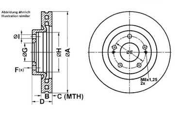 ATE DISQUES DE FREIN 2 PIÈCES MITSUBISHI GRANDIS 2.0D - milautoparts-fr.ukrlive.com