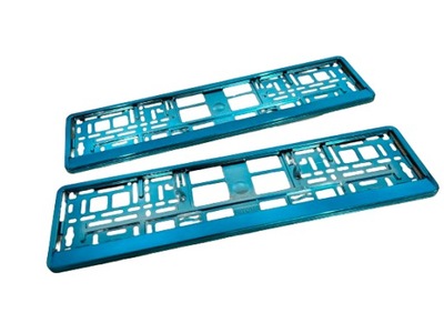 FRAME PLATES REJESTRACYJNEJ METALIZOWANY CHROME VARIOUS COLORS 2 PCS.  