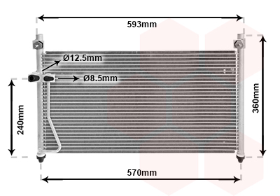 RADUADOR DE ACONDICIONADOR VAN UNIDAD 27005126 GE4T61480A  