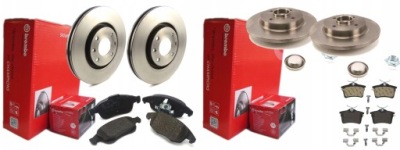 Тормозные диски тормозные колодки brembo перед задняя citroen berlingo ii фото №1