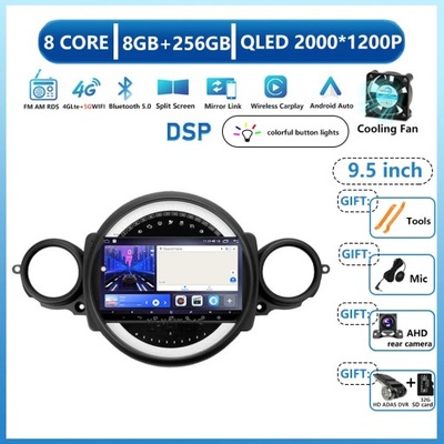 NAWIGATOR GPS PARA BMW MINI COOPER R56 R60 R51 2006-2014 RADIO DE AUTOMÓVIL CARPLAY  