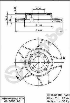 ДИСК ГАЛЬМІВНИЙ ПЕРЕД HONDA CIVIC 1991 -2001