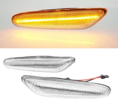 Поворотники боковой dynamic led w крыло bmw 5 e60 e61 фото №1