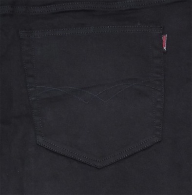 13XL Duże Spodnie Czarne Modne Strecz Pas 150cm