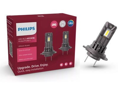 PHILIPS LEMPUTĖS LED ULTINON ACCESS UA2500 H7/H18 12V PX26D/PY26D-1 