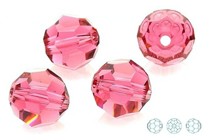 5000 Swarovski Round 4mm Indian Pink 5szt