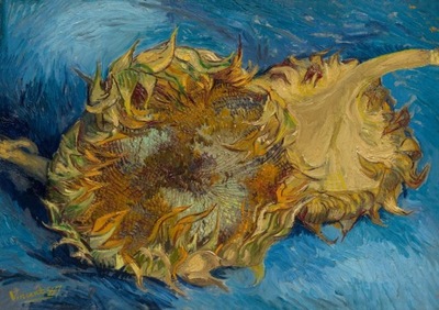 Sunflowers, Vincent van Gogh - plakat 29,7x21 cm