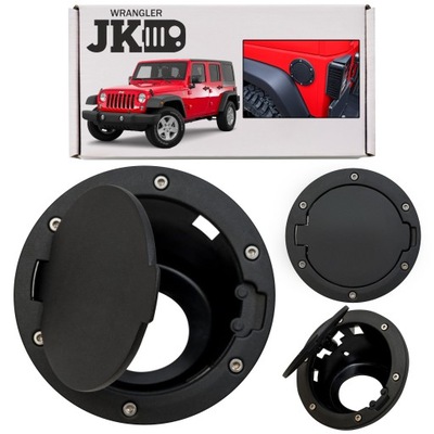 Jeep wrangler jk 07-18 czarna крышка заливной топлива фото №1