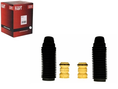 Комплект защита i отбойники амортизатора qashqai перед hart фото №1