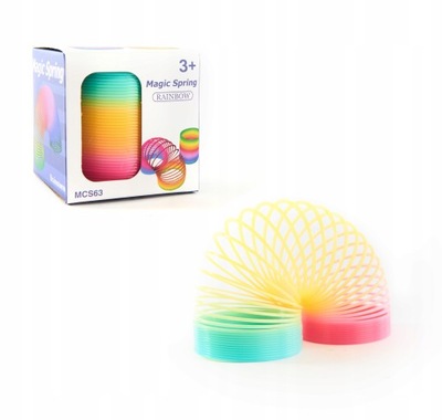MAGICZNA SPRĘŻYNA KOLOROWA ZABAWKA ZRĘCZNOŚCIOWA
